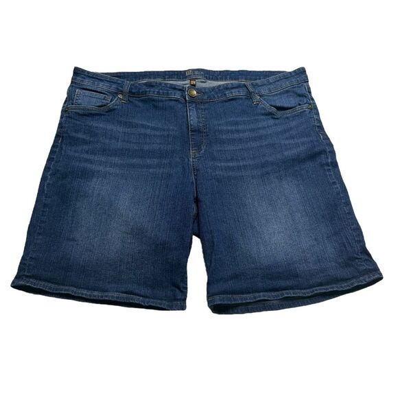 Kut from the Kloth Denim Shorts Blue Plus Size 20W - Picture 14 of 15